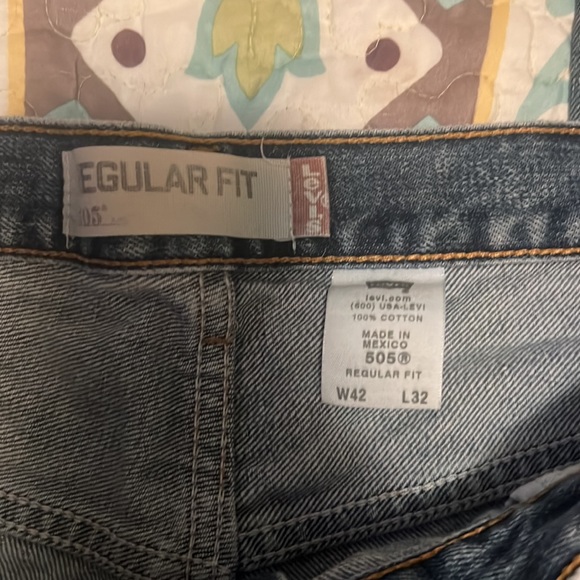🔥SALE!!! LEVIS 505 REGULAR FIT DENIM JEANS Y2K RETRO DENIM - Picture 6 of 7